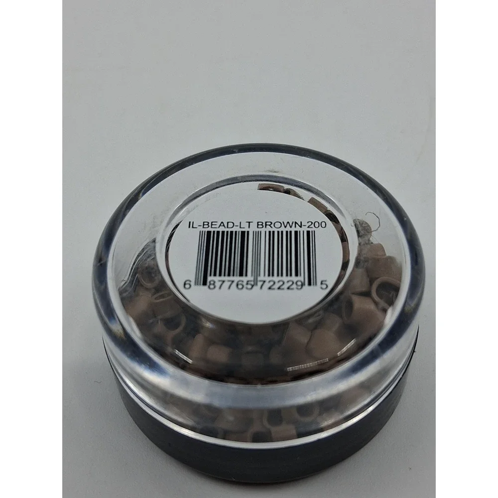 Isla by Natural Beaded Rows Hair Beads Light Brown‎ 200 pieces